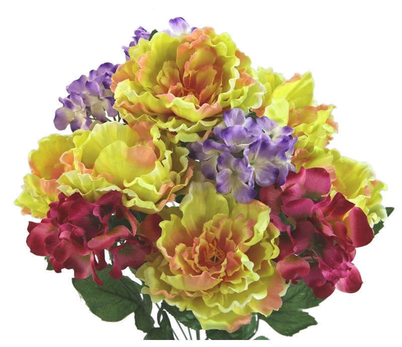 Mixed Arrangement, Yellow/Velvet/Lavender