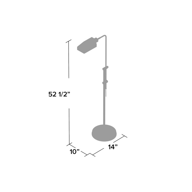 Coach Task Floor Lamp, Antique Silver
