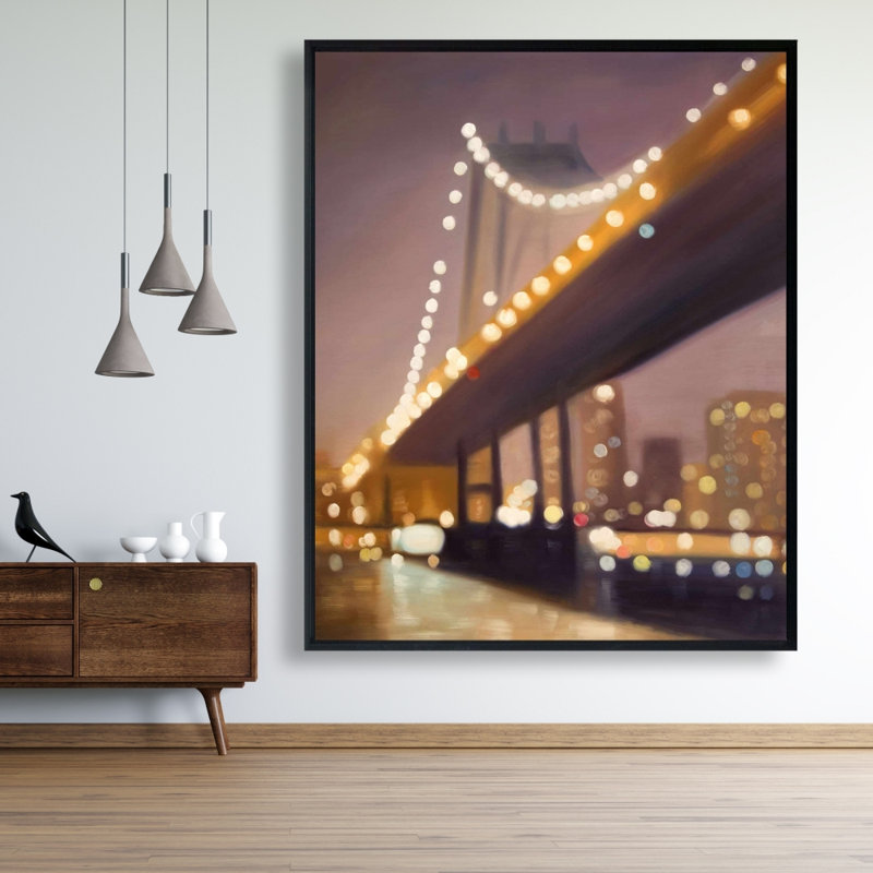 New-York la nuit - Toile pour chambre romantique | Décoration intérieure