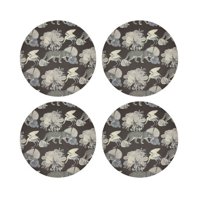 Leopard Walk Pebble 16" Vinyl Placemat
