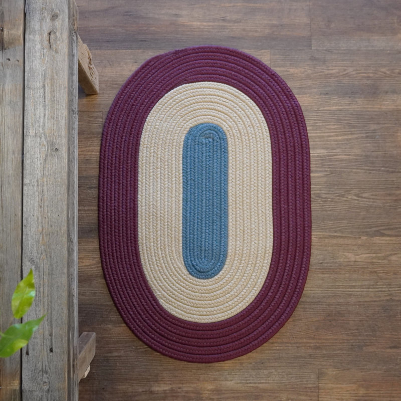 Tapis intérieur / extérieur en polypropylène tissé à la machine ovale Melbourne, Ovale 12 pi x 15 pi