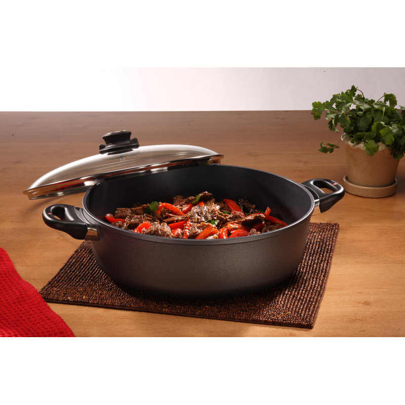 Aluminum Braiser with Lid, 7.2 qt