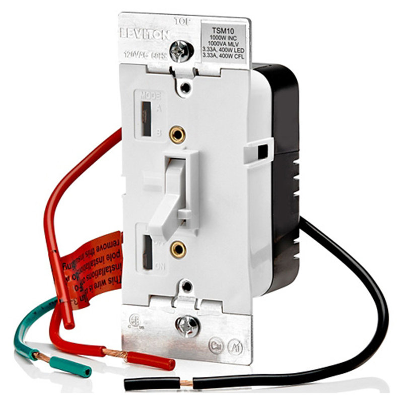 Leviton Watthite 1000 Watt Toggle Dimmer Slide Switch 1 Pack