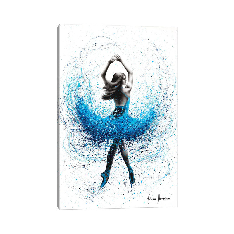Delicate Lake Dance by Ashvin Harrison - Wrapped Canvas Print, 20.32 cm H x 30.48 cm W