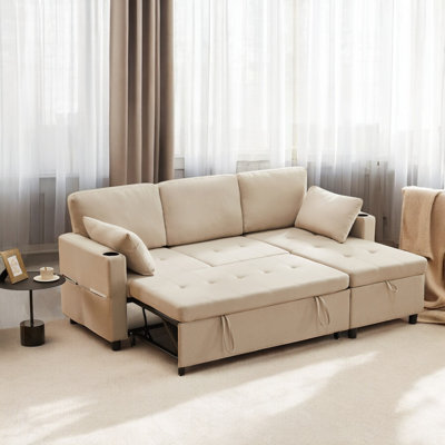 Azer 3 Seater Fabric Sofa Bed