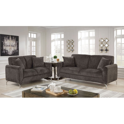 Dahlya 2 - Piece Velvet Living Room Set