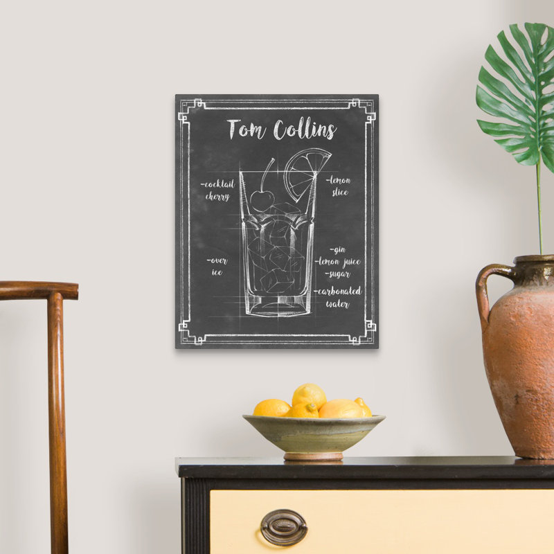 Mixology II - impression sur toile, Toile tendue, H 20 po x l 16 po x P 1,25 po
