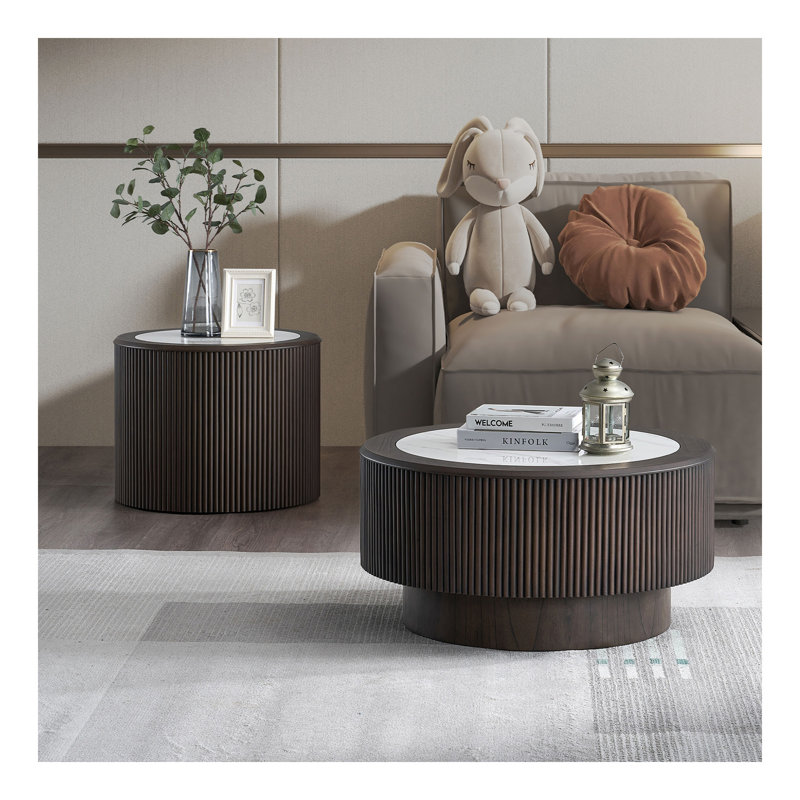 Ensemble de tables basses Modern Faux Marble