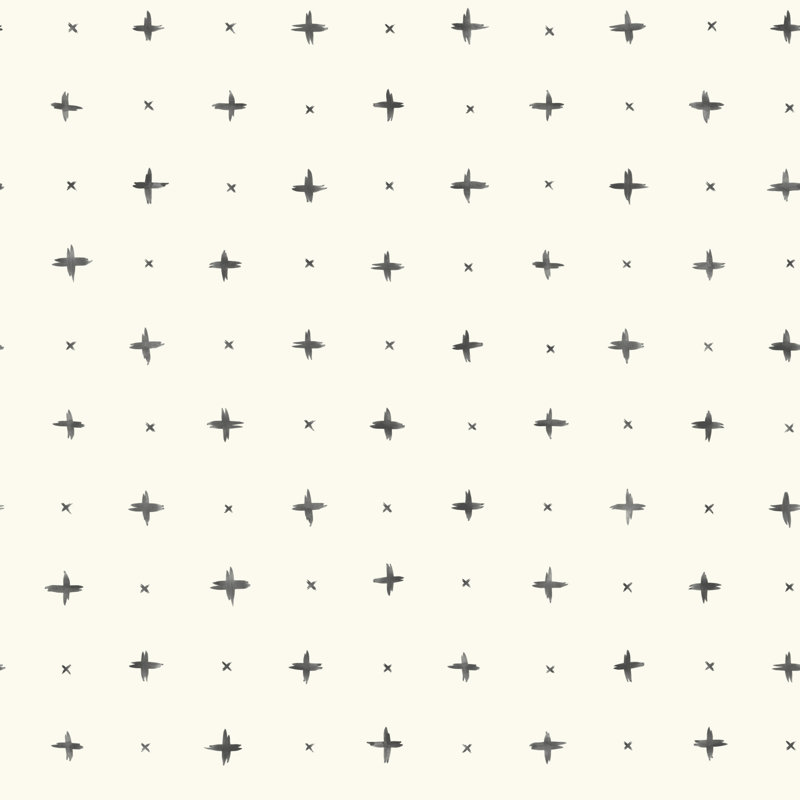 Cross Stitch Wallpaper, Black