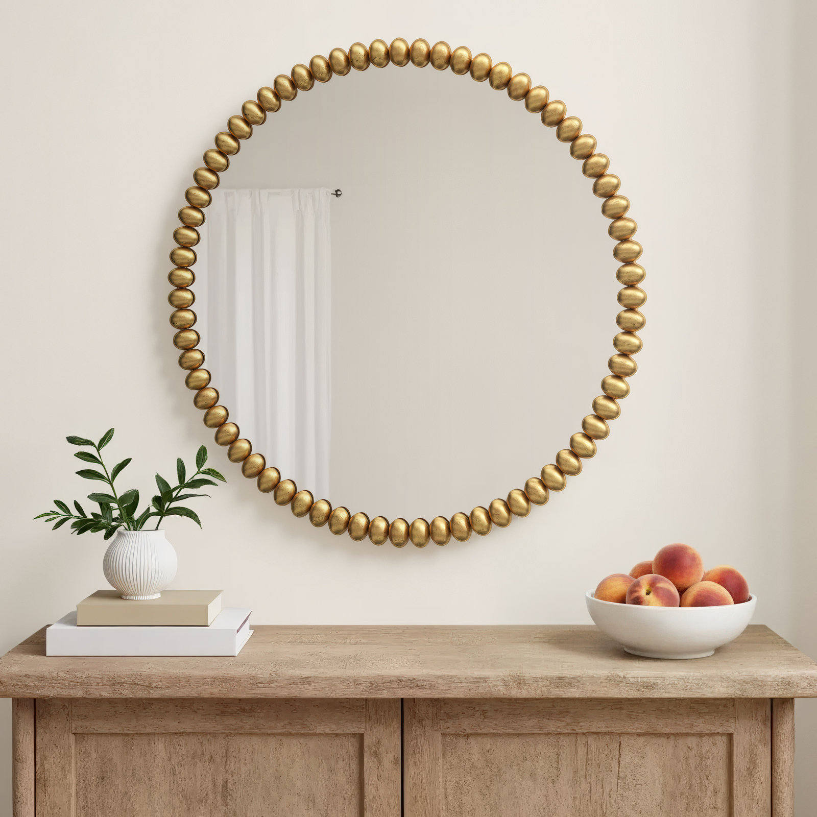 Herb 41" Round Accent Mirror