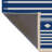 Blue-Themed Line Patterned Modern Decorative Rug-1851975018