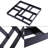 1.7" H x 17.7" W x 1.7" D Plastic Paver Cement Pavement Mold，Reusable Concrete Path Maker Molds, DIY Paving Pavement Molding, Black
