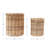 Hand-Woven Wicker Basket Container