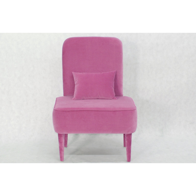 Pastel Upholstered Accent Chair, Pink