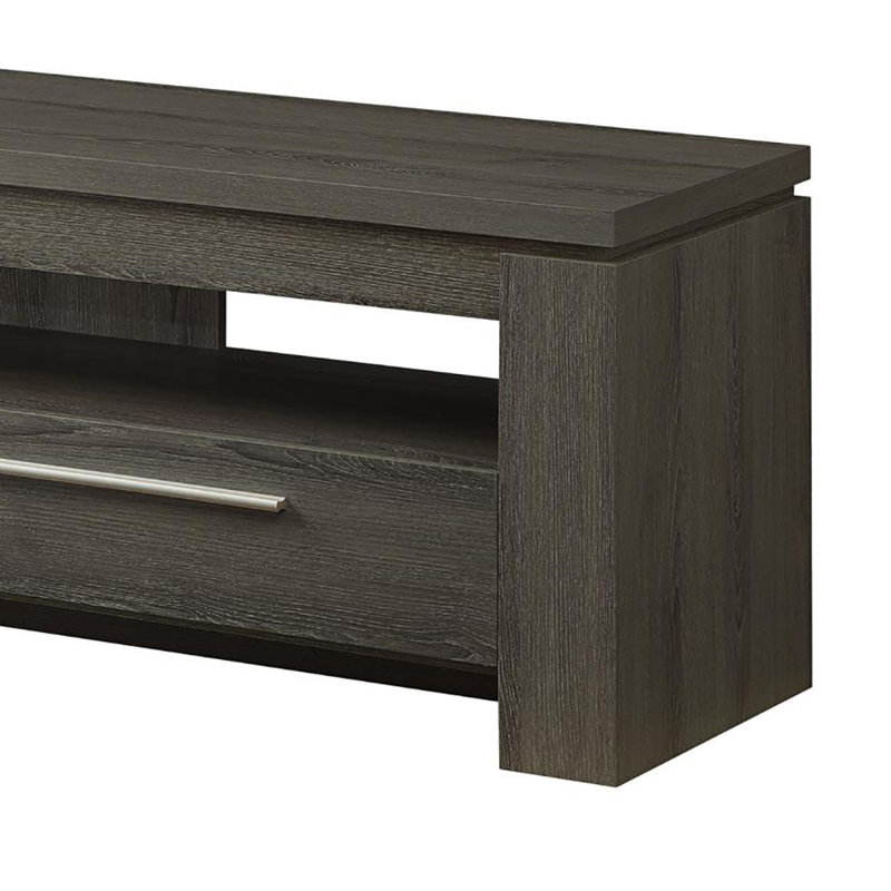 Console média à 2 tiroirs Delors, Bois gris