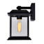 Lanterne murale d'extérieur traditionnelle 1 lumière de 10 po pour porche, patio et jardin Kinder-1099428821