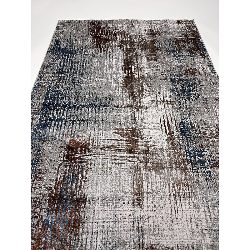 Tapis rectangulaire Doshia avec envers antidérapant, Rectangle 5 pi 4 po x 7 pi 8 po
