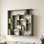 6 Tier Freestanding Geometric Bookcase, Wall Mounted Bookshelf, Floating Book Shelves For Bedroom Living Room