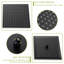 Douche murale double 10 pouces - Noir mat avec pluie et douche à main, 1,8 gal / min, acier inoxydable, plastique ABS-121245111