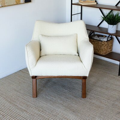 Benessa Mid-Century Modern Tight Back Boucle Upholstered Armchair -  Corrigan StudioÂ®, BCAE387F3C114EB1ADDBCE8549142EFA