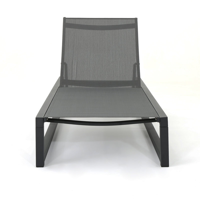VENICE CHAISE LOUNGE( SET OF 2 ), Gray, Black, 2
