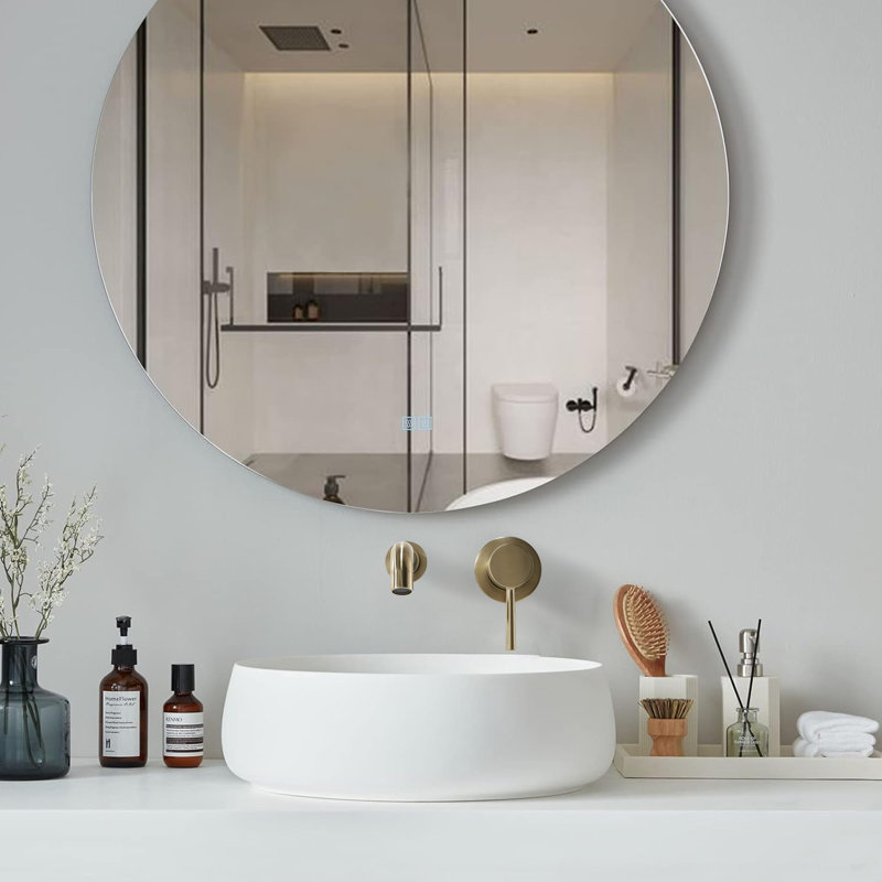 Single-handle Bathroom Faucet with Drain Assembly, Brushed Gold
