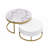 Round Nesting Coffee Table With Drawers