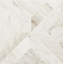 Carreau de mosaïque en marbre adouci pour plancher et mur Elyx Arabescato Venato Castella de Blanc 12 po x 12 po
