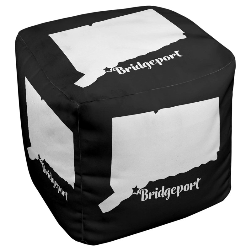 Repose-pieds à cubes connecticut bridgeport, Noir