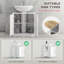Base de meuble-lavabo simple 23,6 po seulement en blanc