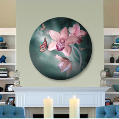 " Orchids And Butterflies "