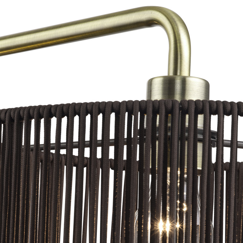 Yount Antique Brass Extra Large Linear Chandelier, Antique Brass, Brown