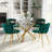 47in Round Glass Dining Set-2106270932-2106270938-2087754965