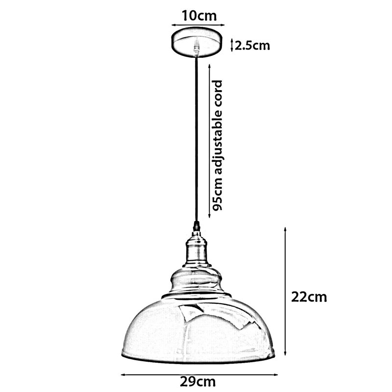 Layden 1 - Light Single Pendant, White