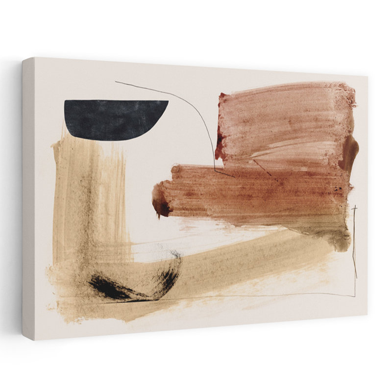 Art contemporain abstrait géométrique contemporain, H 16 po x l 24 po