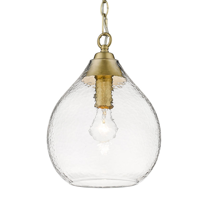 Armijo 1 - Light Teardrop Pendant, Brushed Champagne Bronze