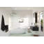 Aurora 30 in. x 58.25 in. Frameless Fluted Radius Single Fixed Bath Panel-323426089-323426094