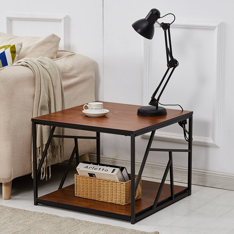 Table de bout avec rangement Makenna