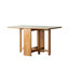 Table de salle à manger rectangulaire en chêne massif avec pieds en chêne massif, imperméable et résistant aux égratignures, plateau de table facile à assembler, bureau triangulaire, à nettoyer