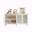 Buffet antique 60 "avec sculptures florales-880638749