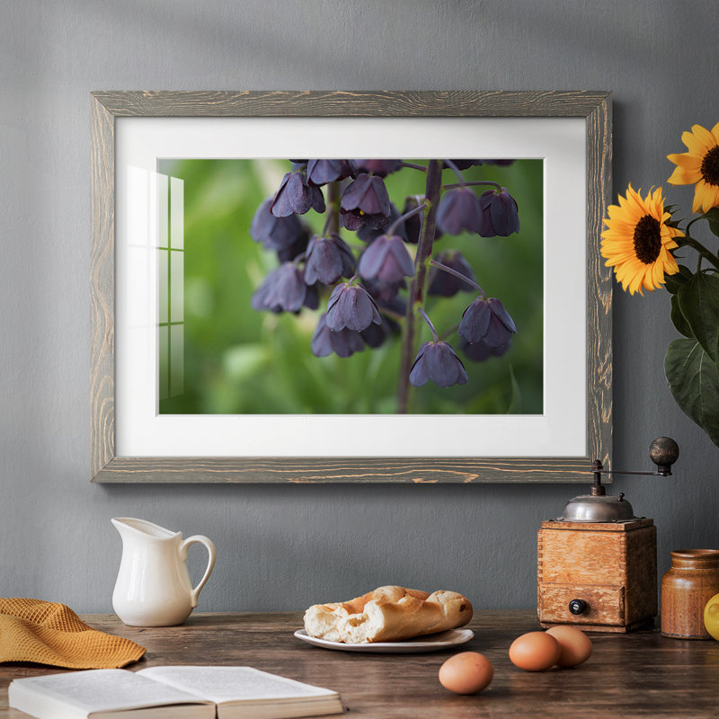 Aubergine, H 22 po x l 32 po x P 1,5 po, Encadré gris