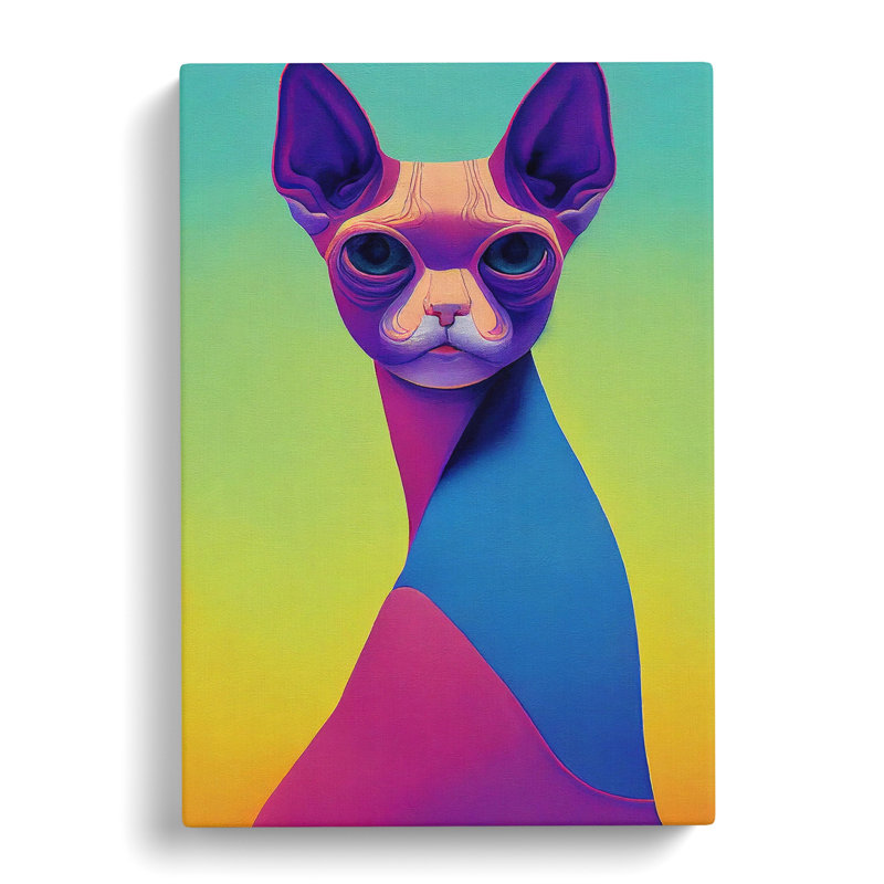 Sphynx Cat - Wrapped Canvas Print, 50cm H x 35cm W x 3cm D