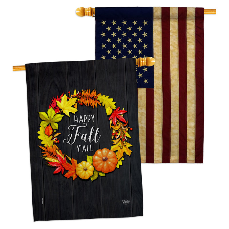Double Sided 40'' H x 28'' W Polyester House Flag