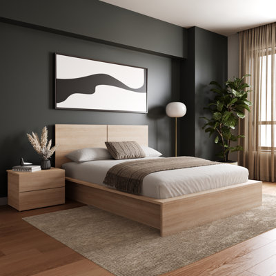 Antonnio 3 Piece Bedroom Set with Bed, Headboard, and Nightstand