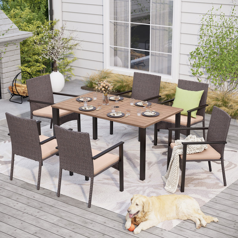 6 - Person Patio Dining Set with