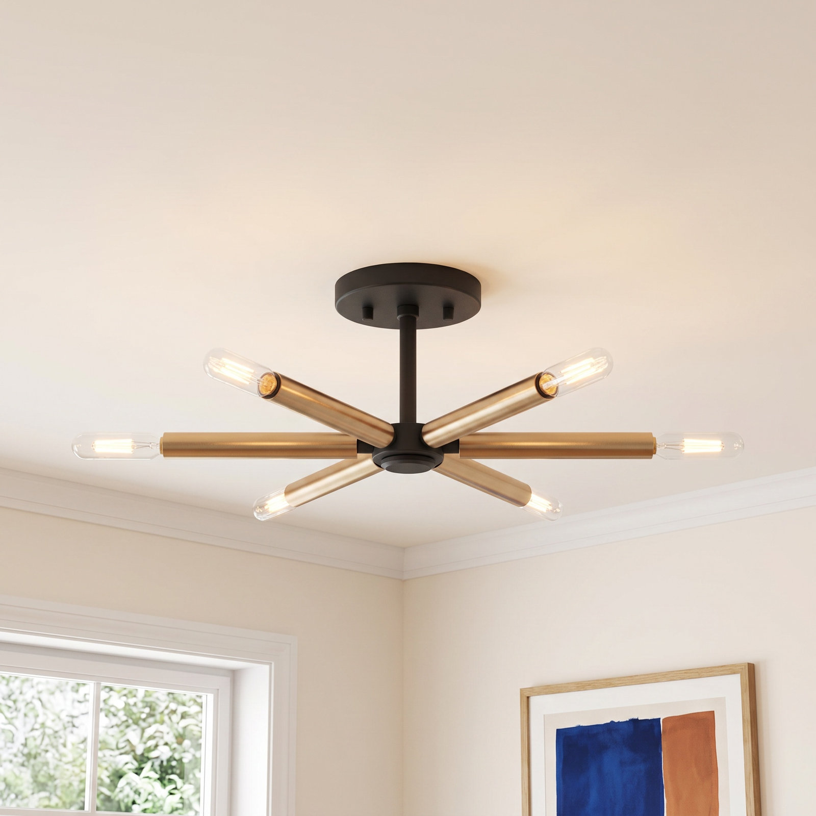 Nashville 6-Light Semi Flush Mount