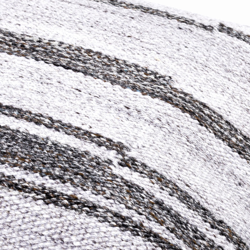 Coussin décoratif en polyester à rayures Weaver, 22 po x 22 po, Housse de coussin seulement - sans coussin