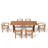 6 - Person Acacia Wood Patio Dining Set With Rectangular Table-1572468729