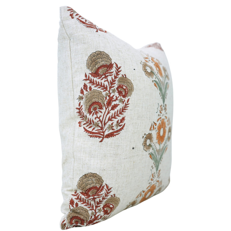 Housse de coussin lombaire en lin viscoélastique Fabividine, décoration d'automne (vanshika, brun), H 14 po x l 14 po, Carré