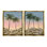 "Sunrise Tropical Scene" par Michael Willett, 2 pièces sur toile